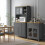 Homcom Alacena de Cocina Gris 100 x 40 x 180 cm 2