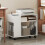 Homcom Mesa Auxiliar Móvil Blanco 70 x 36 x 60 cm 6