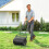 Outsunny Rodillo para Césped Negro 58 x 32.5 x 113cm 9