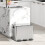 Homcom Cubo de Basura Gris 49.6 x 34.5 x 38.6 cm 5