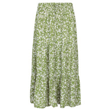 (16 UK, Green) Mountain Warehouse Womens/Ladies Palermo Tiered Midi Skirt
