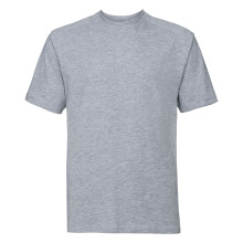 (L, Light Oxford) Russell Europe Mens Workwear Short Sleeve Cotton T-Shirt