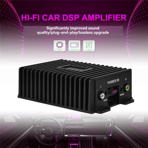 4 Channel Car Stereo Amplifier High Power DSP Amplifier Box Compatible for Android Small Audio Speaker Amp Box 1