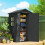 Outsunny Cobertizo de Jardín Gris 128 x 104 x 196 cm 7