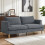 Homcom Sofá 3 Plaza Gris 188 x 80 x 86 cm 9