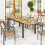 Outsunny Mesa Jardín Extensible Marrón 240 x 90 x 74 cm 5
