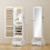 Homcom Armario Joyero Blanco 45 x 36 x 150 cm 6