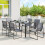 Outsunny Conjunto de Jardín Gris 150 x 80 x 73 cm 5
