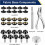 Canvas Snap Kit 2 Pcs Setting Tool,Marine Grade Stainless Steel 3/8in Socket Canvas Snap Button Fastener Kit, for Boat A 6
