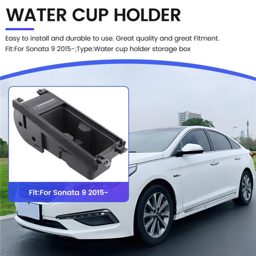 Car Center Console Water Cup Holder Storage Box Drinks Holders for  Sonata 9 2015- 2