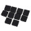 40mm x 40mm Plastic Square Tube Inserts End Blanking Caps Black 10 Pcs 2