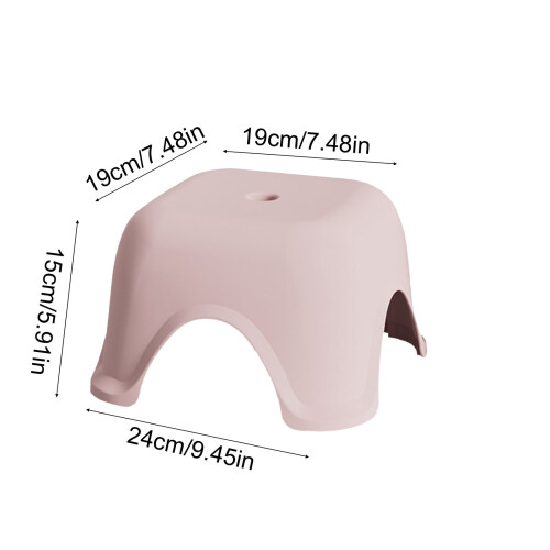Toilet Stool Low Height Non-Slip Base 1 Piece 1