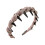 Retro High Headband with Teeth Comb Matte Pearl Ribbon 6
