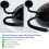 Magnetic Washer Door Prop Holder Black 3