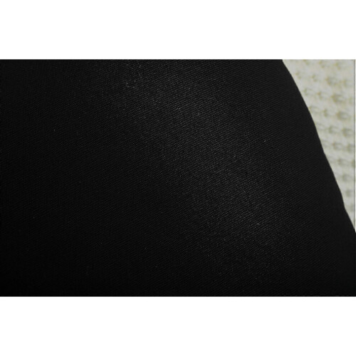 (As show, One size) Fundas de cojín lisas de algodón, 30 x 45 cm, negras 1