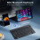 Bluetooth Keyboard and Mouse Set Spanish English 10-inch 3