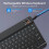 Bluetooth Keyboard and Mouse Set Spanish English 10-inch 5