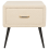 Beliani 1 Drawer Bedside Table FLAYAT Boucle Beige 7