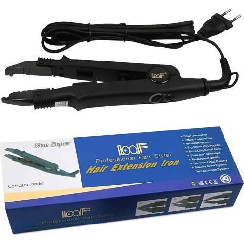 Hair Extension Iron Connector Wand Black 1