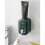 (As show, One size) Waterproof and dust-free automatic wall-mounted toothpaste dispenser Black 2