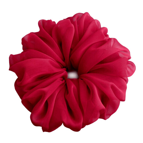 Soft Chiffon Scrunchies 38 Colors Large Ponytail Holders 1