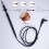 Universal Digital Multimeter Test Hook 4mm Straight Test Probe Extension Hook Needle 5