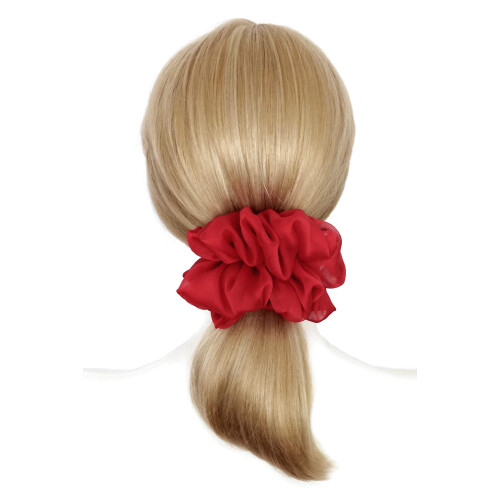 Soft Chiffon Scrunchies 38 Colors Large Ponytail Holders 2