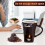 Ceramic Chocolate Fondue Cup with Forks Brown 4