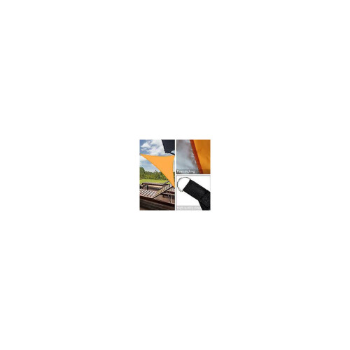 (As show, One size) Toldo impermeable Triomphe - 3 x 3 x 3 m - Triangular - Protección solar - Protección UV - Con protección 1
