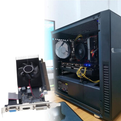 DDR3 Graphics Card Low Profile PCIe 16x with Fan 1