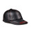 Genuine Leather Baseball Cap Black Cowhide Adjustable 2