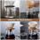 Coffee Filter Holder Organizer Set Glass Wood 3