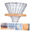 Coffee Filter Holder Organizer Set Glass Wood 6