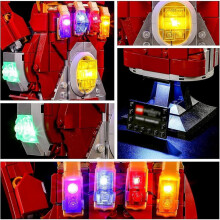 (Luminous Model, Iron Man) Infinity Gauntlet-set, samlarhandske Thanos med oändlighetsstenar, byggset, presentidé för vuxna och