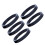 Bike Front Fork Headset Aluminum Alloy Black 5 pcs 2