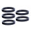 Bike Front Fork Headset Aluminum Alloy Black 5 pcs 3