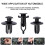 Car Body Trim Clips Plastic Nylon 50 pcs 7