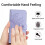 Purple PU Leather Flip Wallet Case for Google Pixel 9 and 4