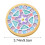 DIY Mosaic Tile Coaster Kit Wooden Cup Mat Set 4 pcs 3
