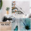 Teal Aqua Daisy Kitchen Curtains 27.5x39 Inch 2-Panel Rod 6