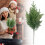 Artificial Christmas Needle Stems Green Pine Branches 2