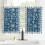 Blue Christmas Kitchen Curtains Rod Pocket 2 Panels 52x63 3