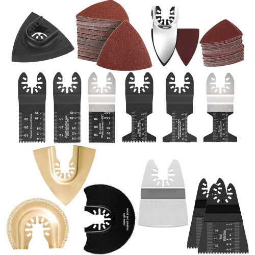 Verlacod Oscillating Saw Blades 124Pcs Compatible with 1