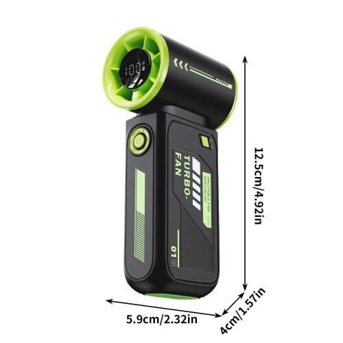 Portable Handheld Fan USB-Charging Mecha Turbo Mini Fan 3 1