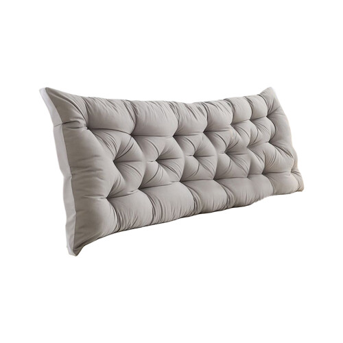 Twin Headboard Pillow with Side Pockets and Long Backrest 1