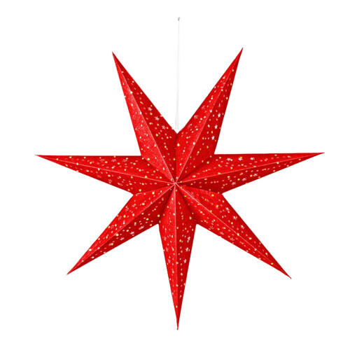 3D Paper Star Lantern 7-Point Hollow Hanging Decoration 1