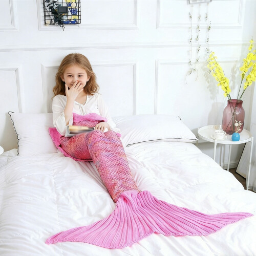 Tail Blanket Crochet Sleeping Bag for Kids and Adults 2