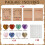 Christmas Gift Cards with Heart-Shaped Plastic Stones 2