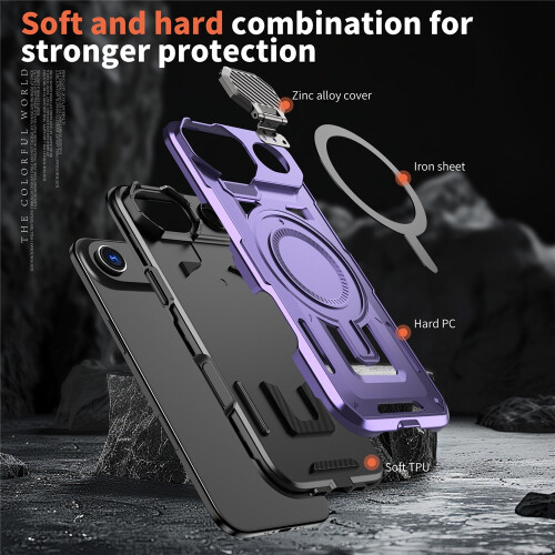Purple Rugged MagSafe Case for iPhone Air 6.5-Inch 2