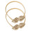Golden Alloy Leaf Curtain Tiebacks 2-Pack 4